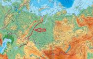 यूराल संघीय जिले का इंटरैक्टिव मानचित्र, यूराल पर्वत का स्थलाकृतिक मानचित्र