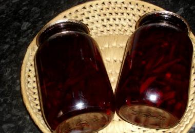 Pickled beets without sterilization in jars