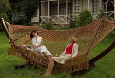 DIY wicker hammock - step-by-step instructions using the macrame technique