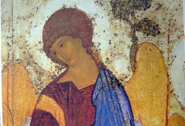 Meetings with Andrei Rublev In which cities did Andrei Rublev paint churches?