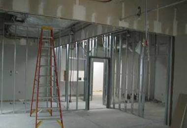 Construction of interior partitions