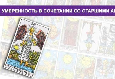The meaning of the tarot is moderation
